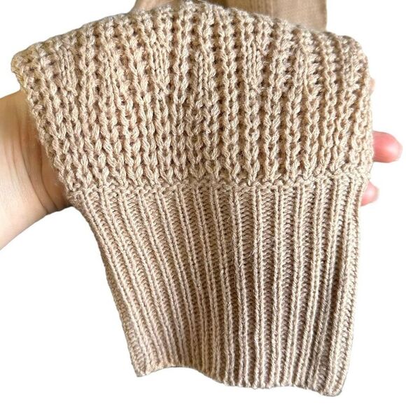 Nine 1 Eight Open Front Knit Sweater Cardigan Tan - Picture 4 of 15